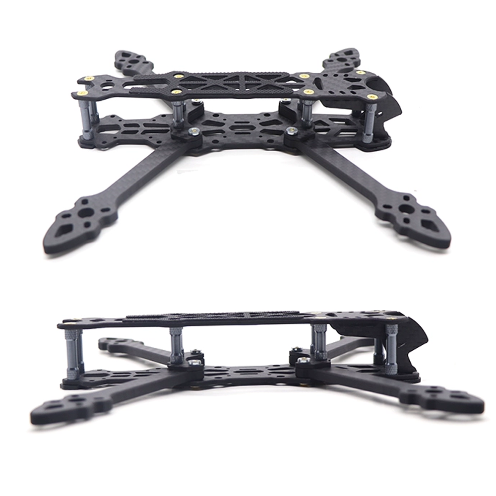 Drone Kit Racing - HSKRC MAK4 MAK4HD 5インチ（225mm）、6インチ（260mm）、7インチ（295mm）カーボンファイバー製フレームキット。5mmのアームを搭載。FPVレース、フリースタイル、長距離飛行ドローン用。